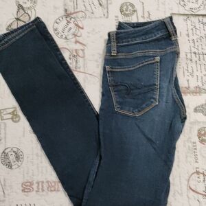 American Eagle Outfitters Dark Blue Skinny Jeans